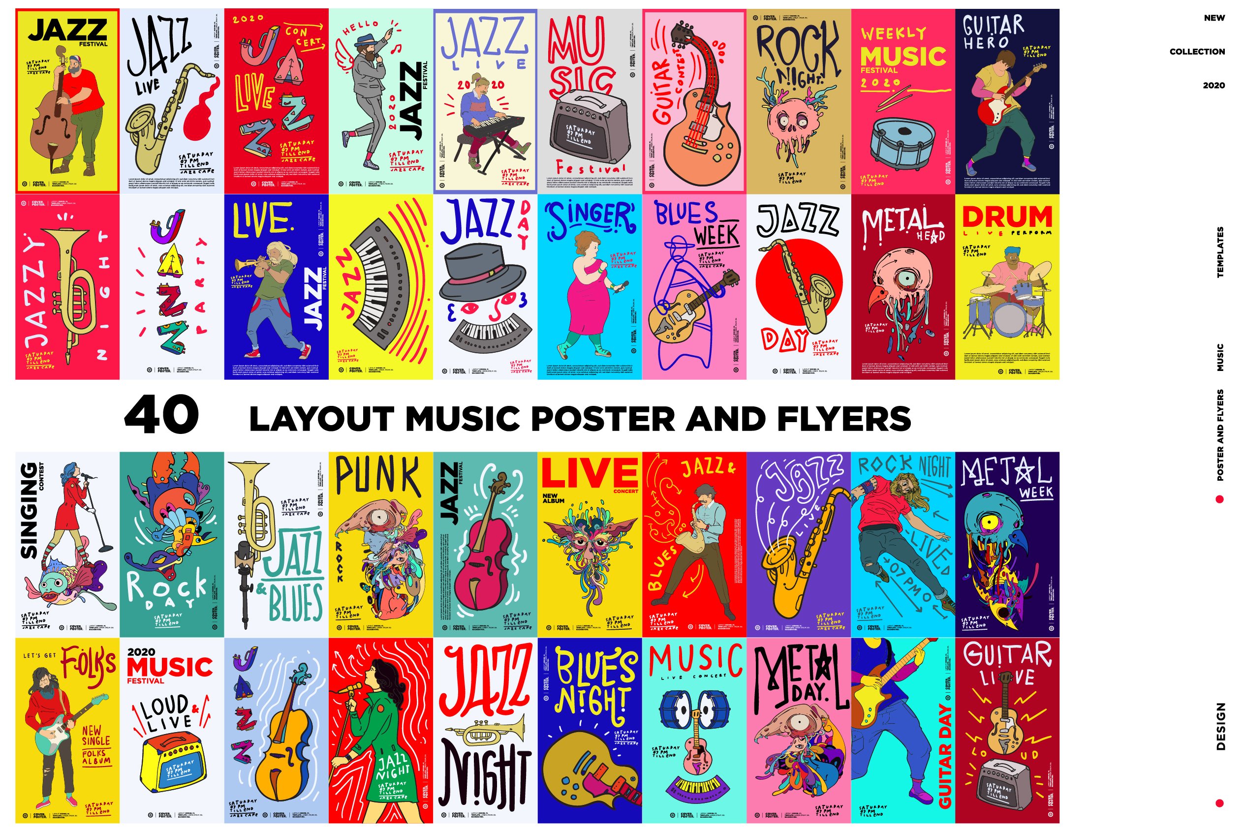 40 Music Illustration for Event cover image.