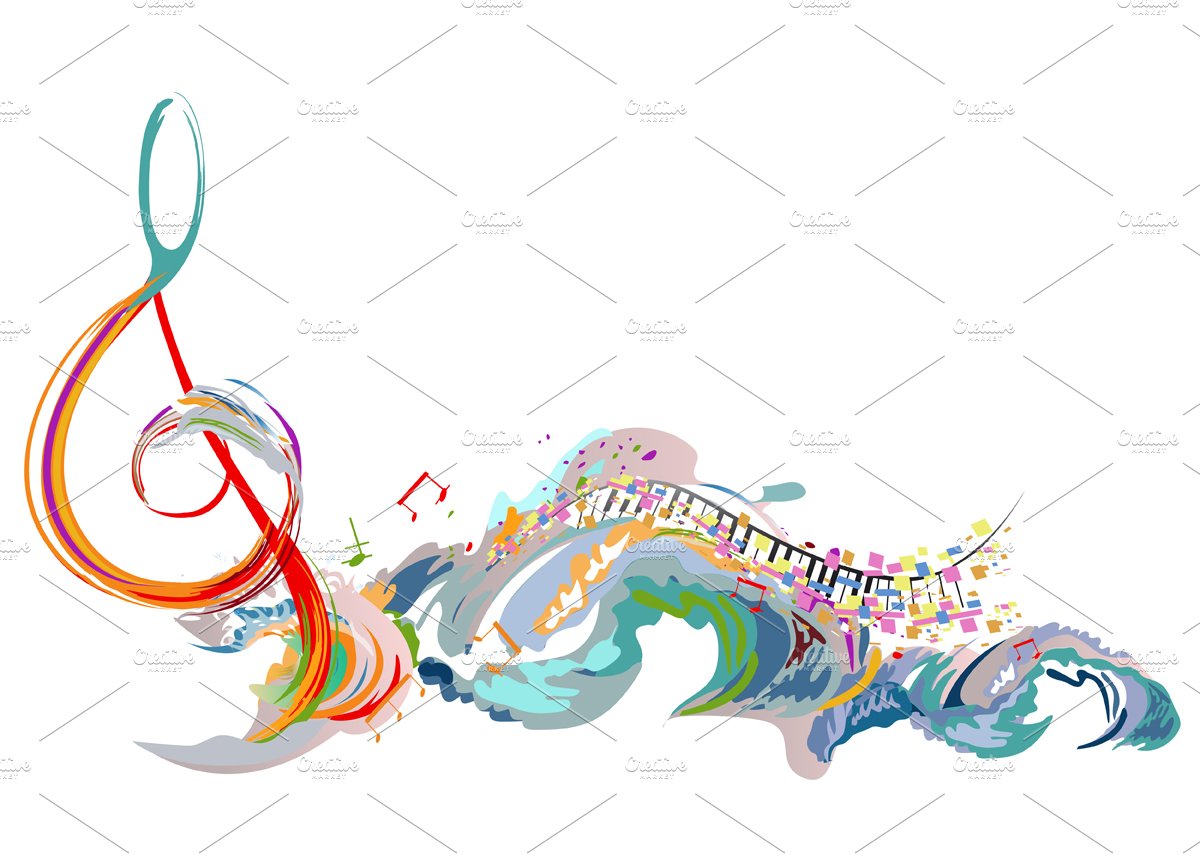 musical abstract treble3 242