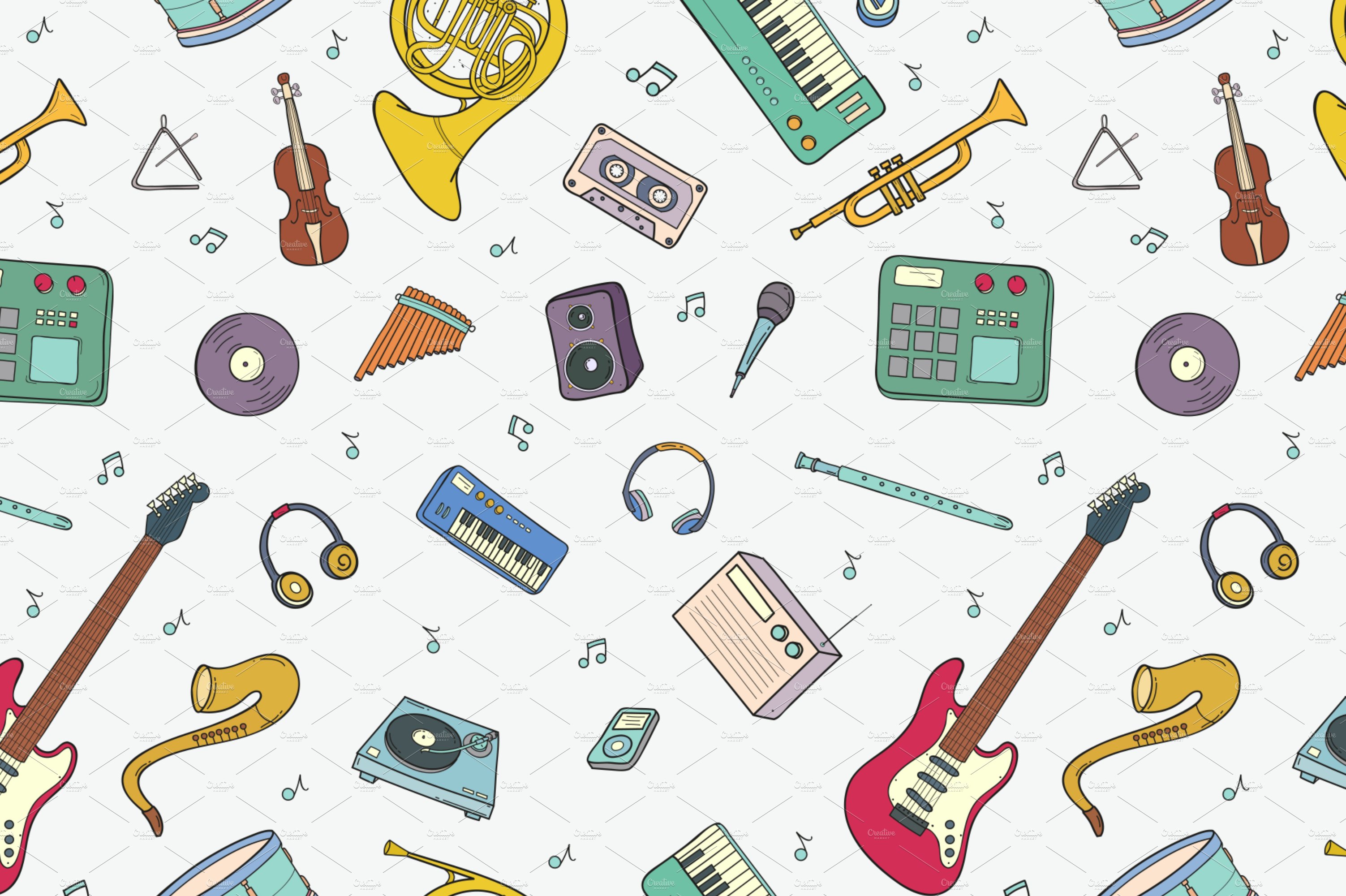 Various musical instruments preview image.