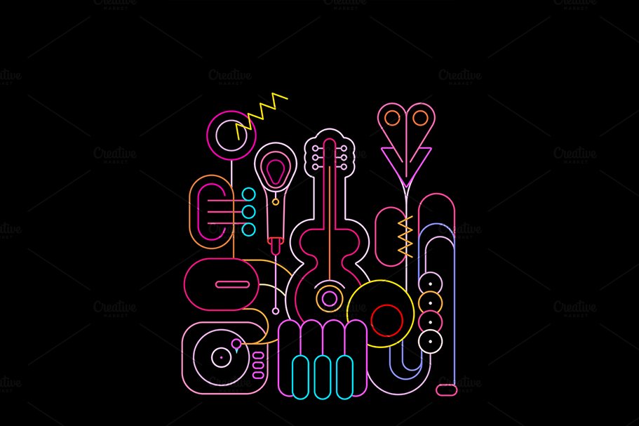 musical instruments neon 911 19