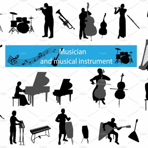 Musicians and musical instruments cover image.