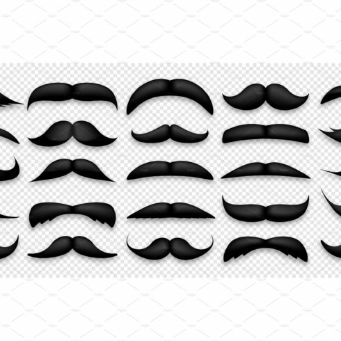 Various black mustache collection cover image.