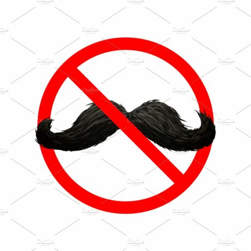 Mustaches not allowed cover image.