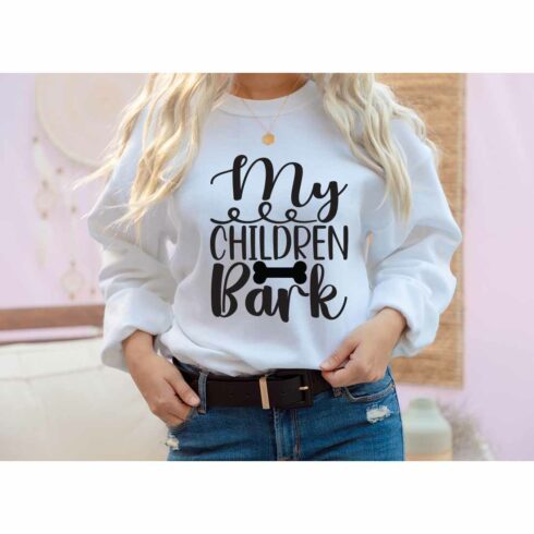 My Children Bark SVG t-shirt Designs cover image.