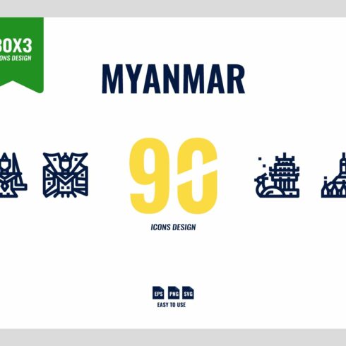 Myanmar 90 Icons cover image.