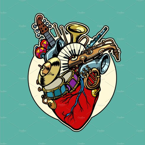 music education, heart love instruments cover image.