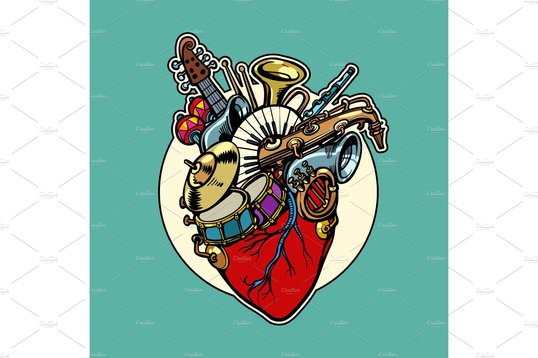 music education, heart love instruments cover image.