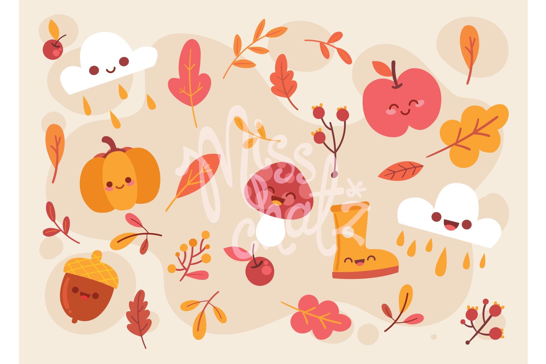 Kawaii Autumn / Fall cover image.