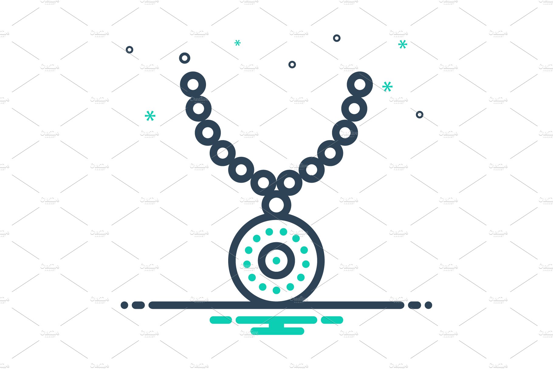 Necklace chain mix icon cover image.