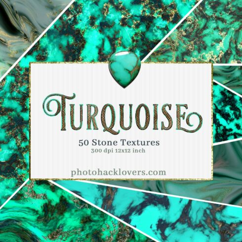50 Turquoise  Textures cover image.