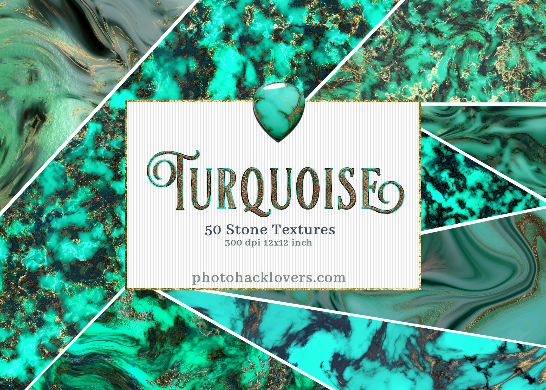 50 Turquoise  Textures cover image.