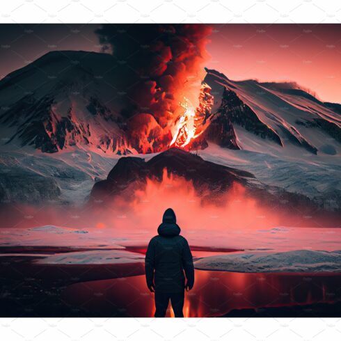 Eruption of volcano cover image.