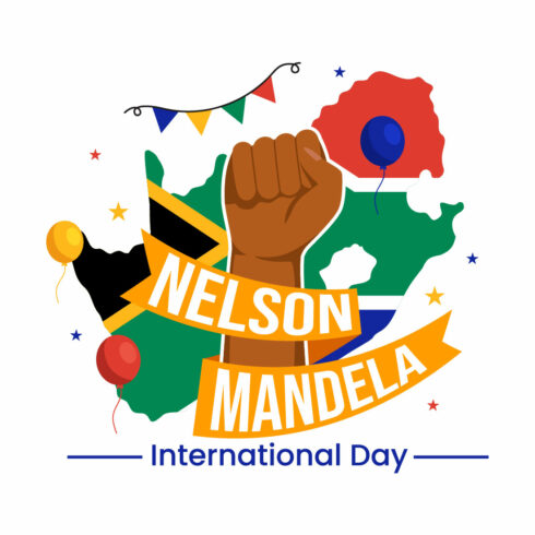 16 Nelson Mandela International Day Illustration cover image.