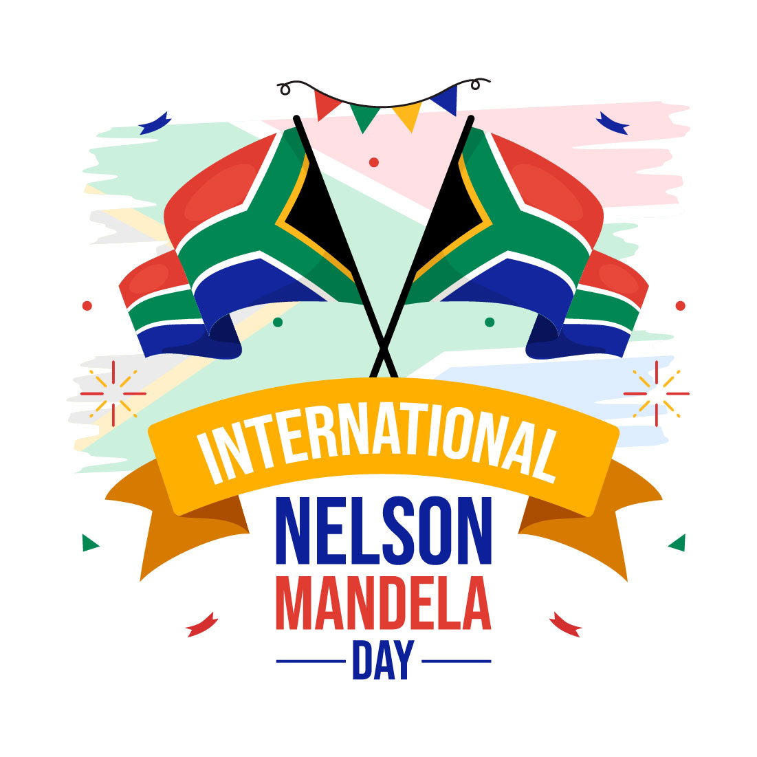 16 Nelson Mandela International Day Illustration preview image.