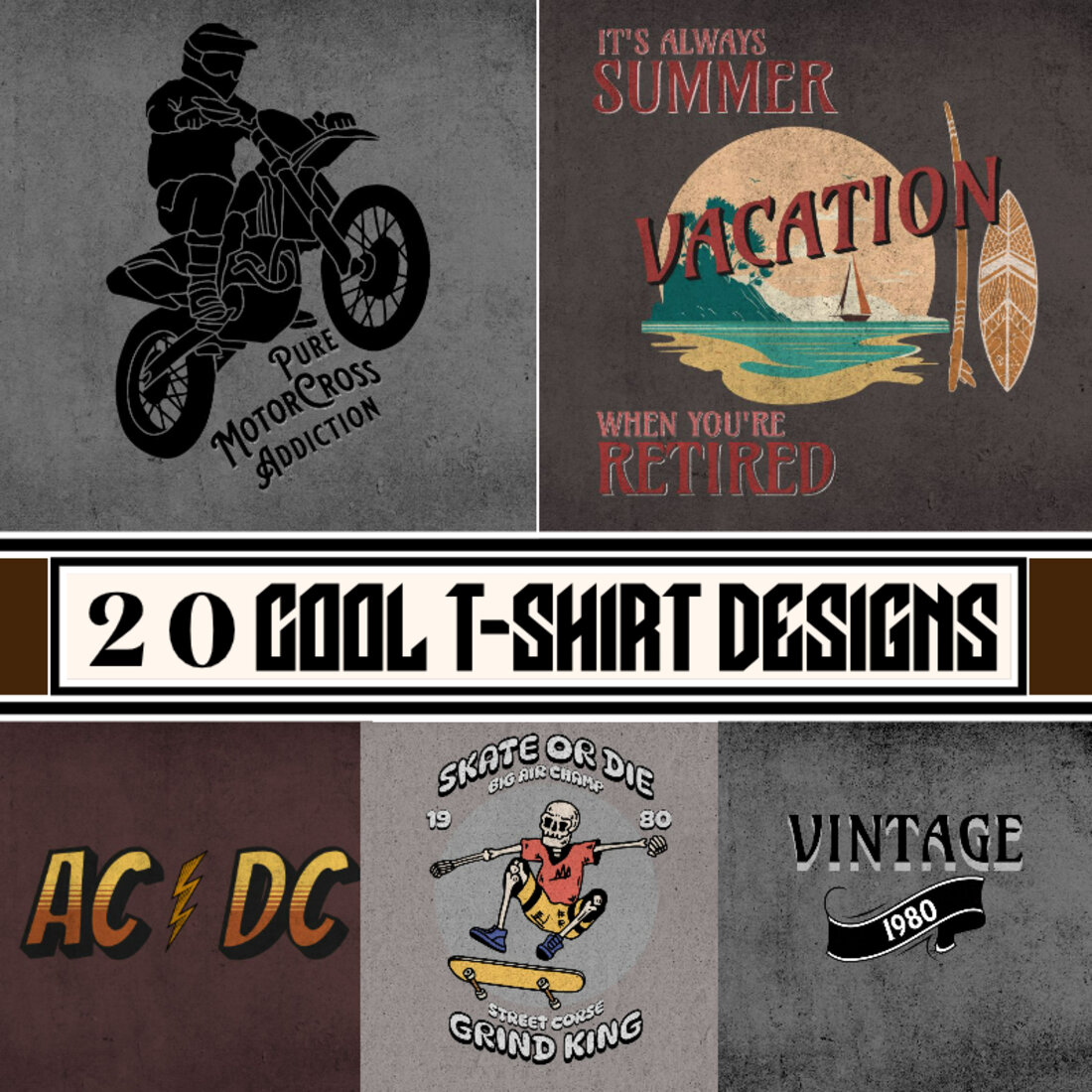 20 Cool T-Shirt Designs cover image.