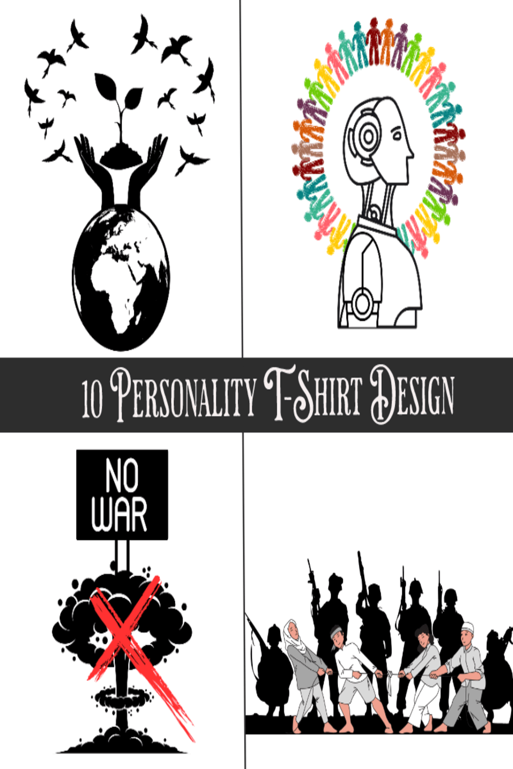 10 Personality T-Shirt Design pinterest preview image.