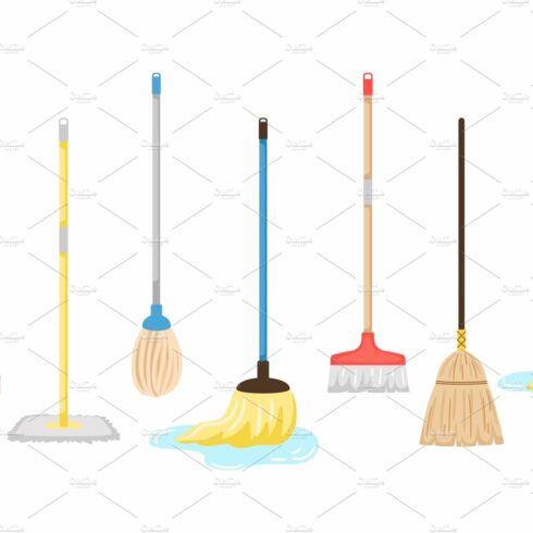 Brooms and mops equipment cover image.