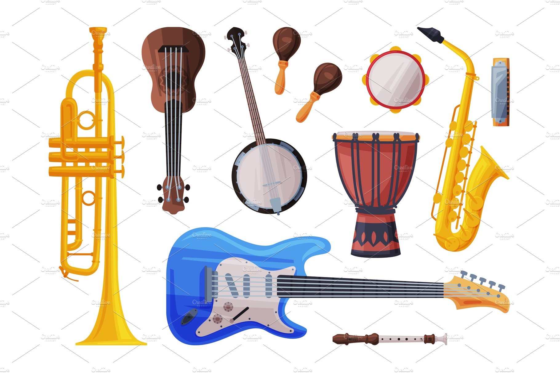 Musical Instruments Set, Cello cover image.