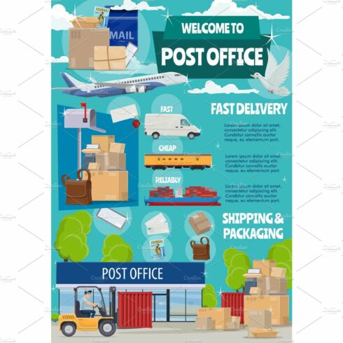 Post office, mail transportation cover image.