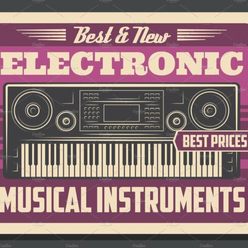 Synthesizer musical instrument cover image.