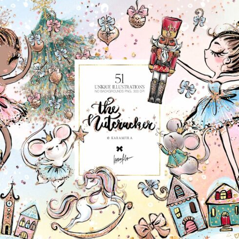 Nutcracker Clipart Christmas cover image.