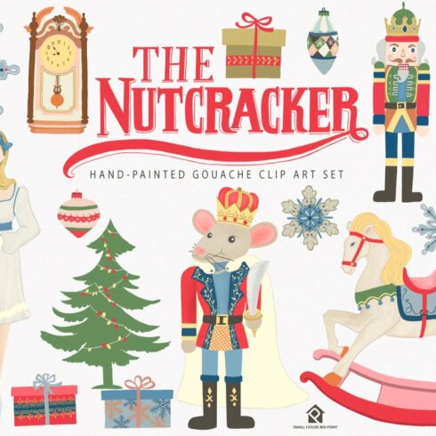 The Nutcracker Ballet Clip Art Set cover image.