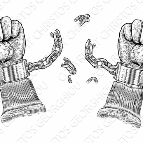 Hands Breaking Chain Shackle cover image.