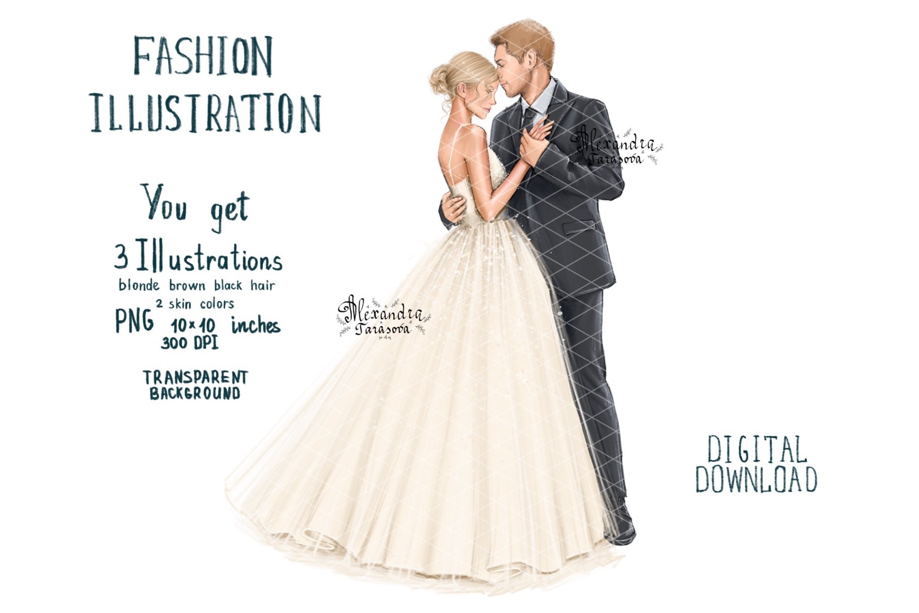 Fashion Illustration Wedding cover image.