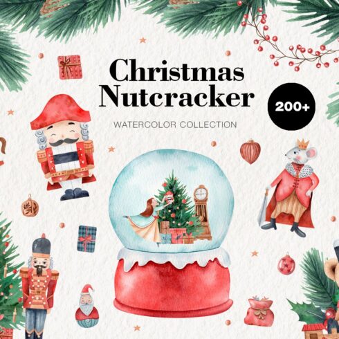 Christmas Nutcracker Watercolor Set cover image.