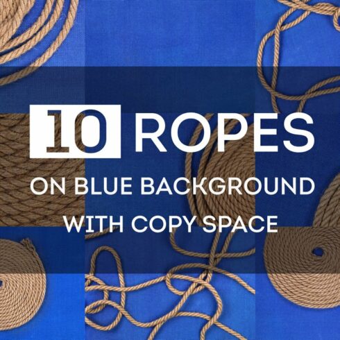 Ropes on blue background cover image.