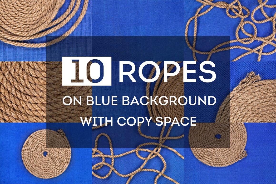 Ropes on blue background cover image.