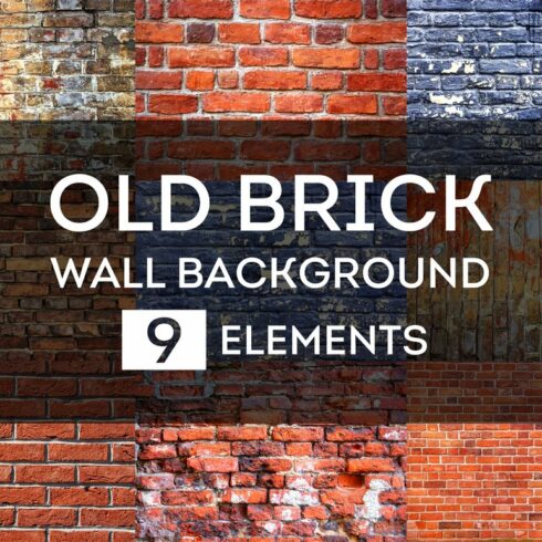 Old brick wall background cover image.