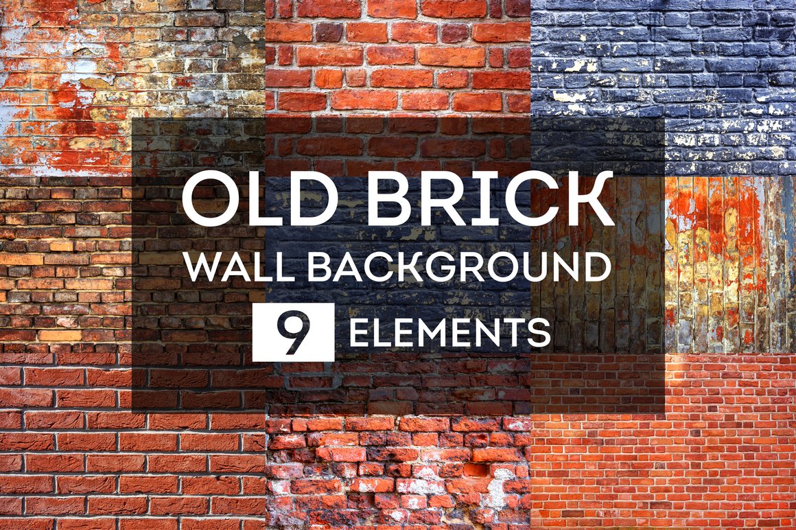 Old brick wall background cover image.