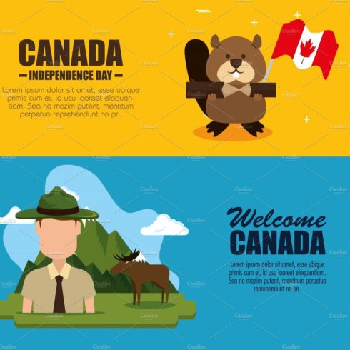 canadian culture set icons cover image.