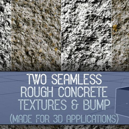 Two Seamless Rough Concrete Textures cover image.