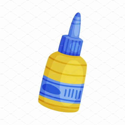 Adhesive or Glue in Yellow and Blue cover image.