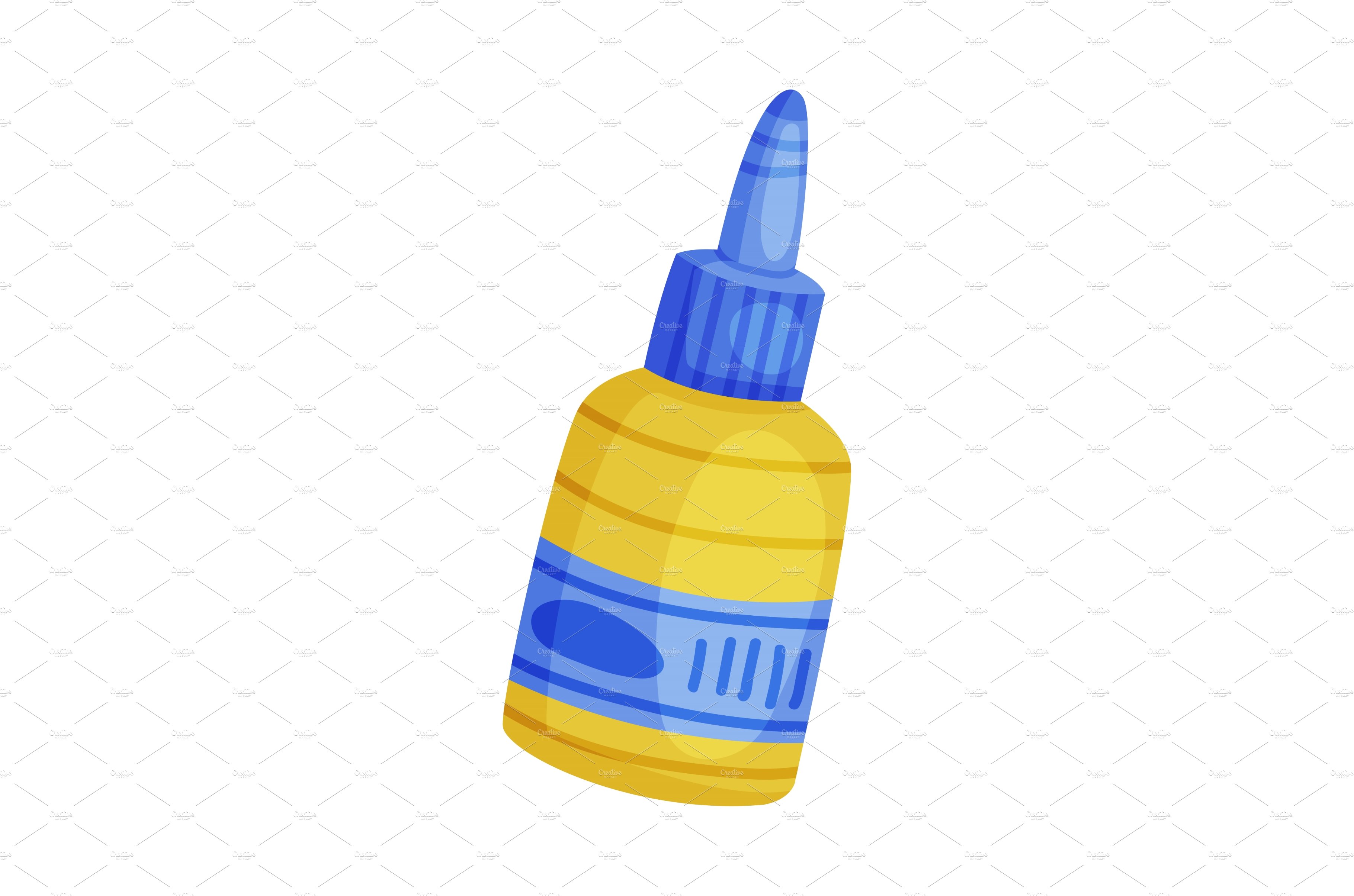 Adhesive or Glue in Yellow and Blue cover image.