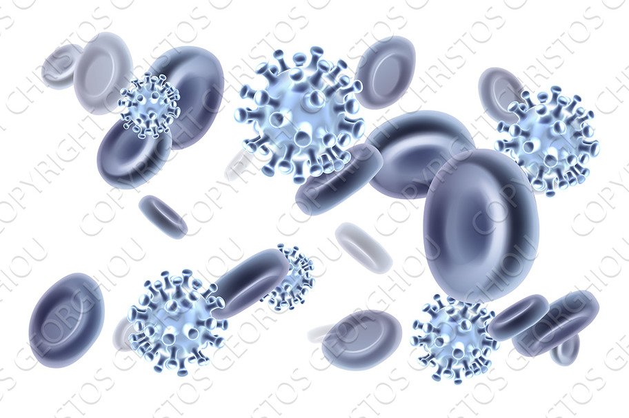 Virus Blood Cells Molecules cover image.