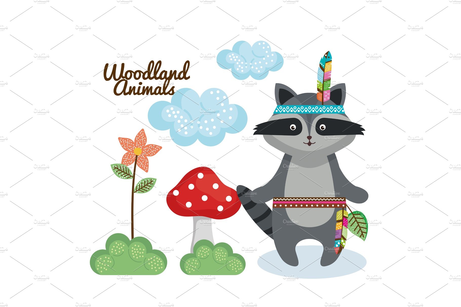 beaver woodland animal with feather cover image.