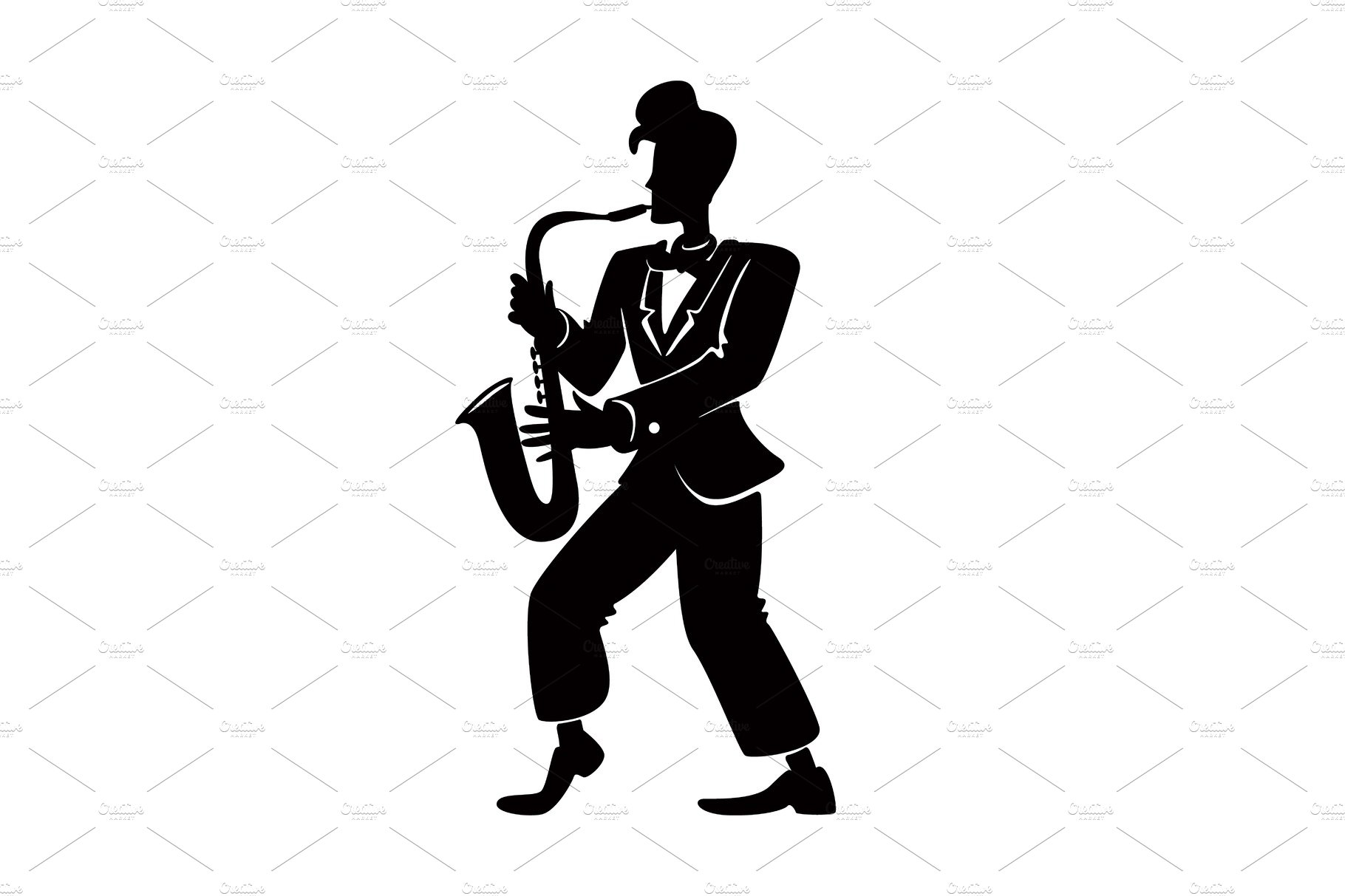 Jazz musician with saxophone cover image.