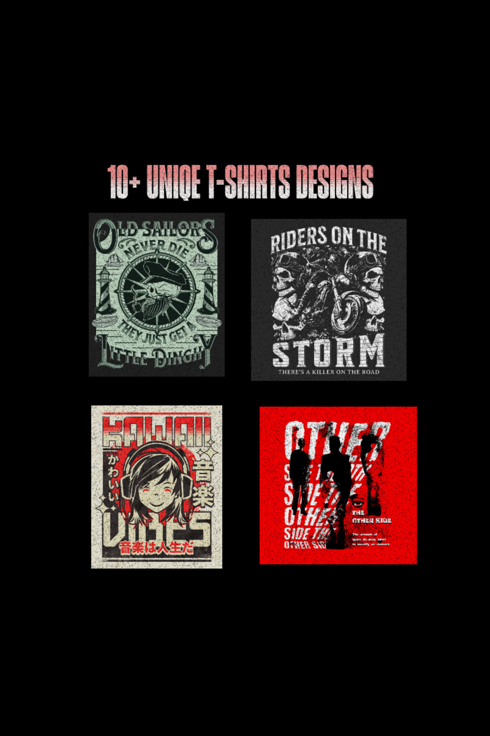 10+ Uniqe Vintage T-Sirts Designs pinterest preview image.