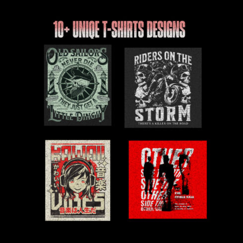 10+ Uniqe Vintage T-Sirts Designs cover image.