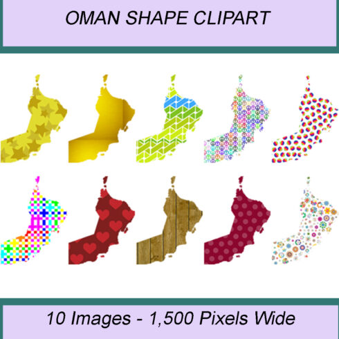 OMAN SHAPE CLIPART ICONS cover image.