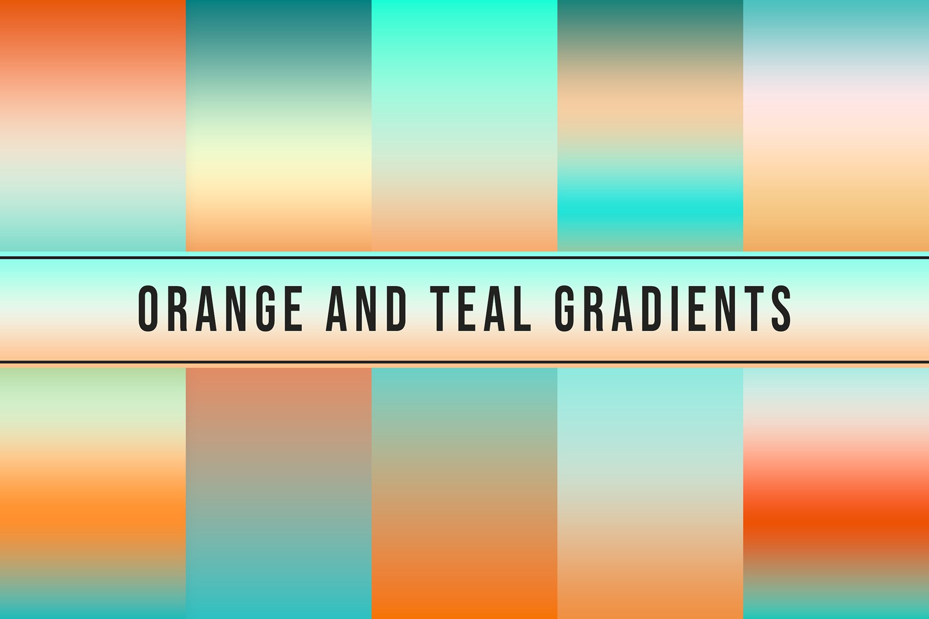 Orange And Teal Gradients cover image.