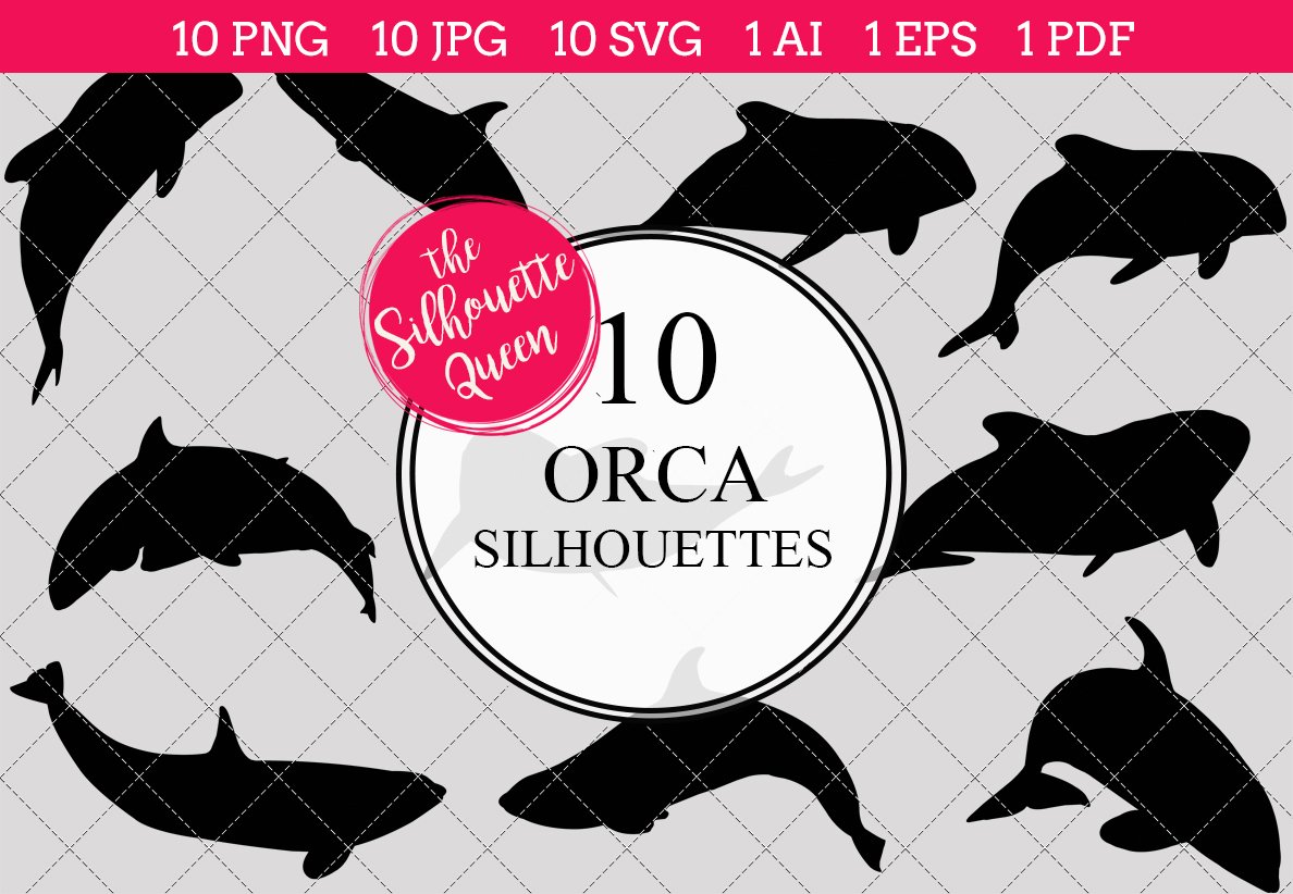 Orca Silhouette Vector Graphics cover image.