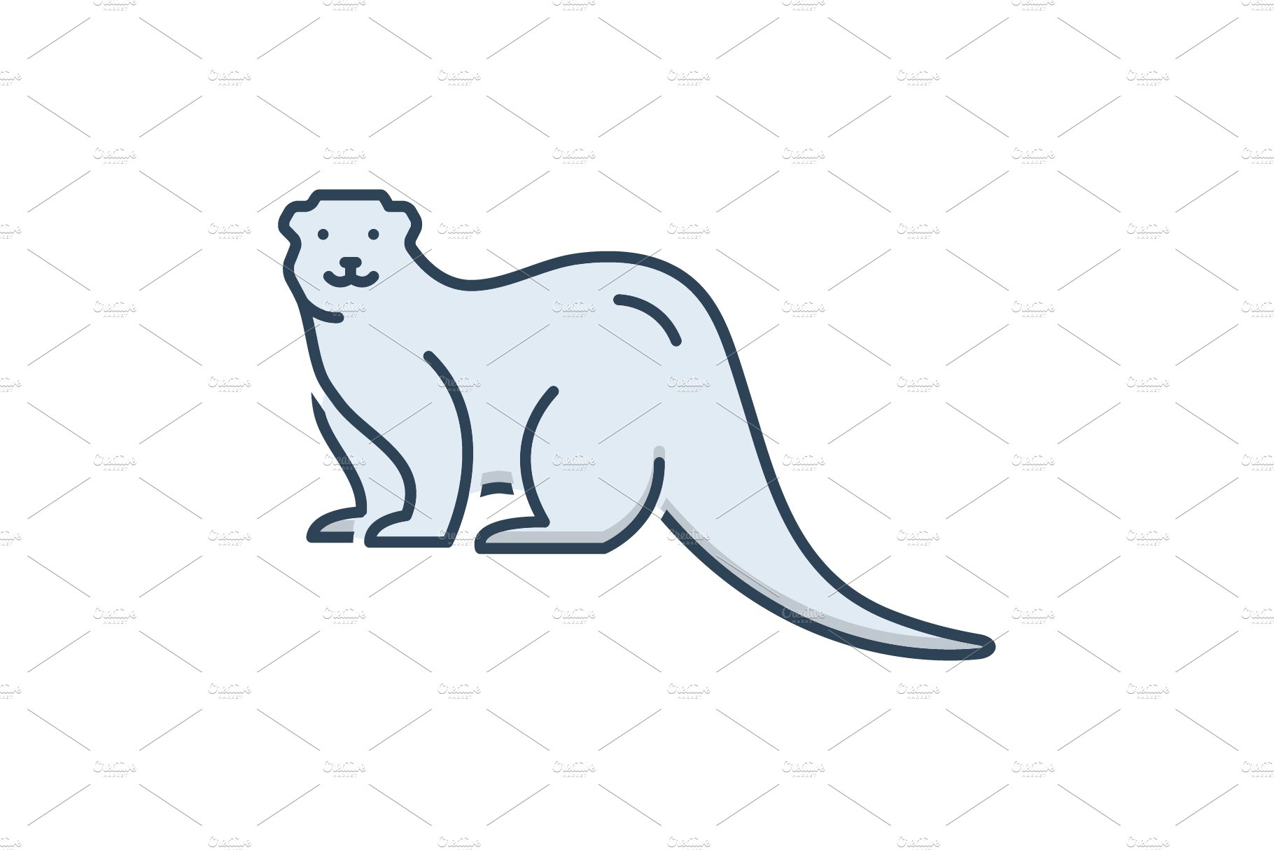 Otter beaver icon cover image.