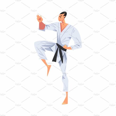 Male Karate Fighter Character cover image.