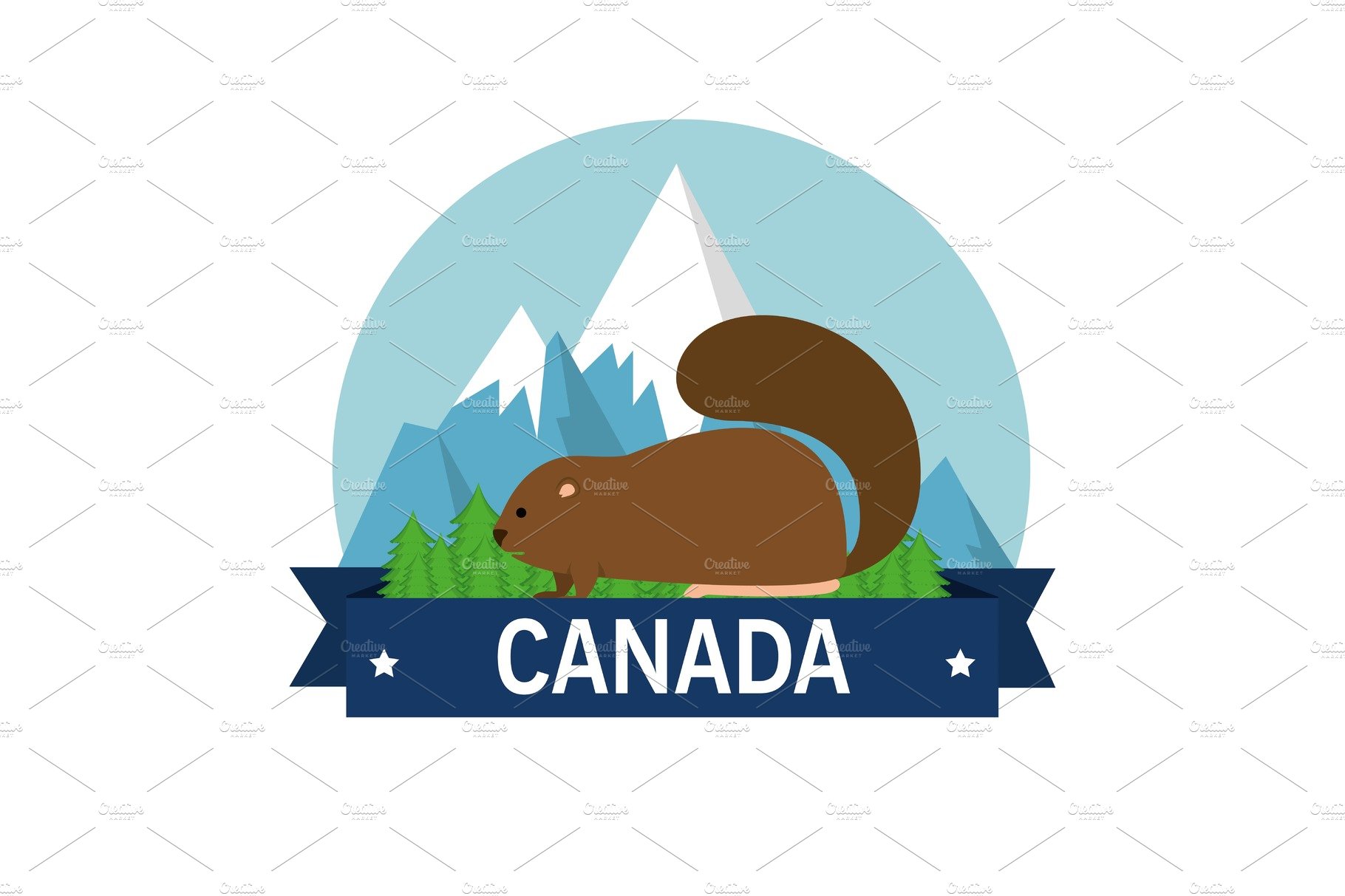 beaver canadian animal scene cover image.