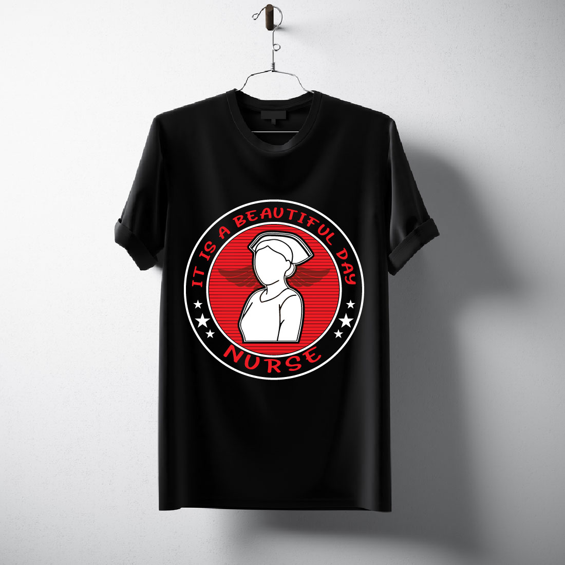 NURSE T-SHIRT DESIGN SVG BUNDLE preview image.