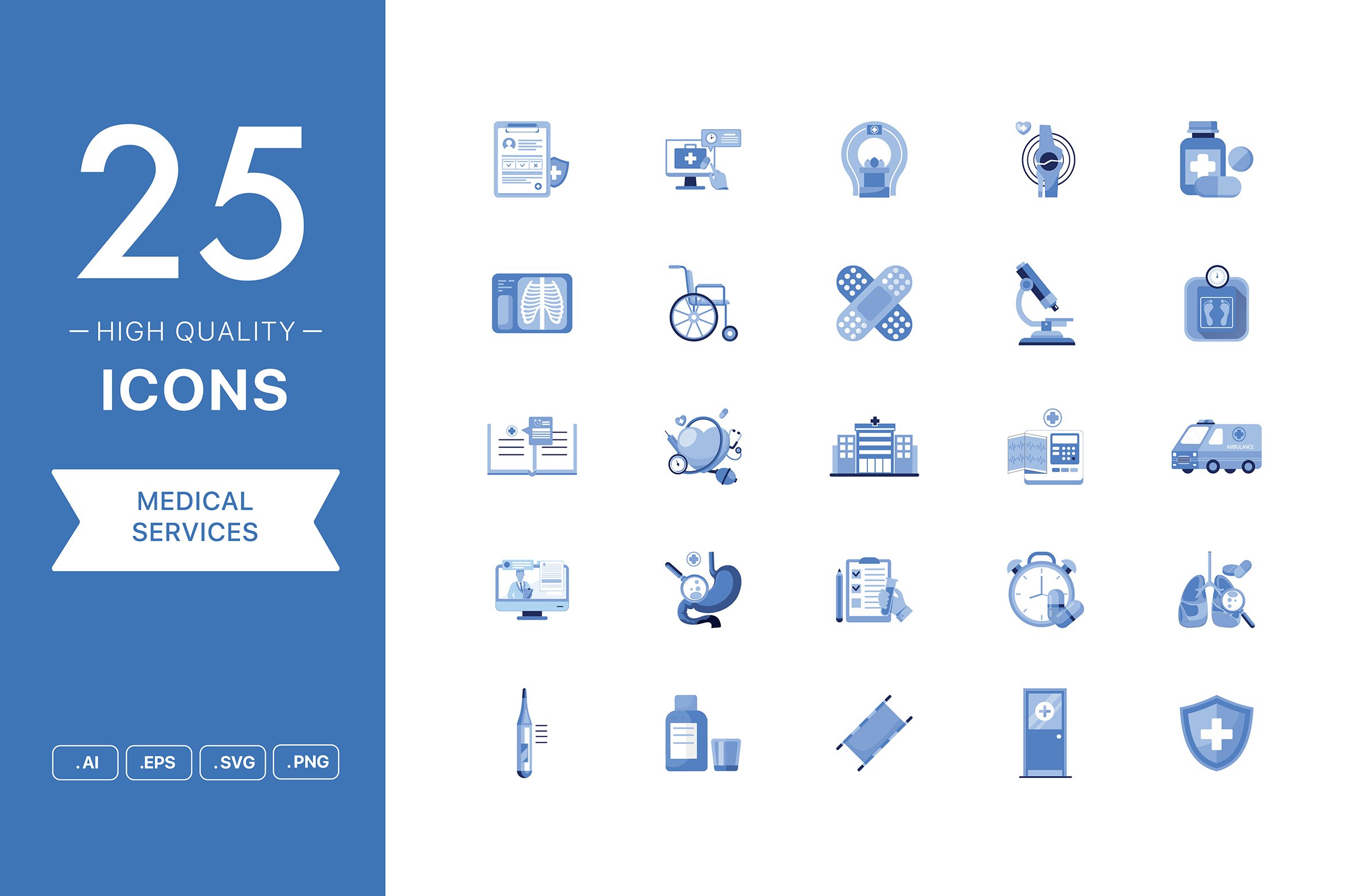 Medical Services Icon Set cover image.